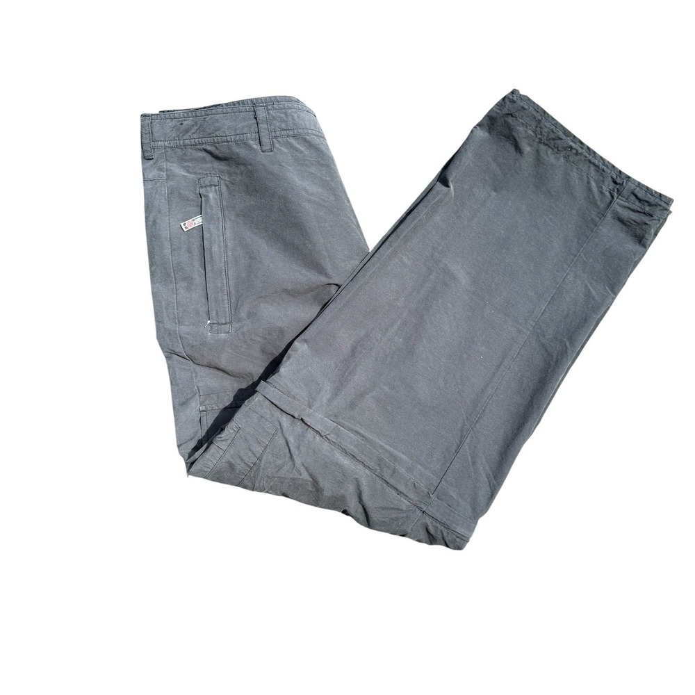 Utility Cargo Pants Mens 38x32 Black Convertible Zip Off Leg Outdoor Gorpcore